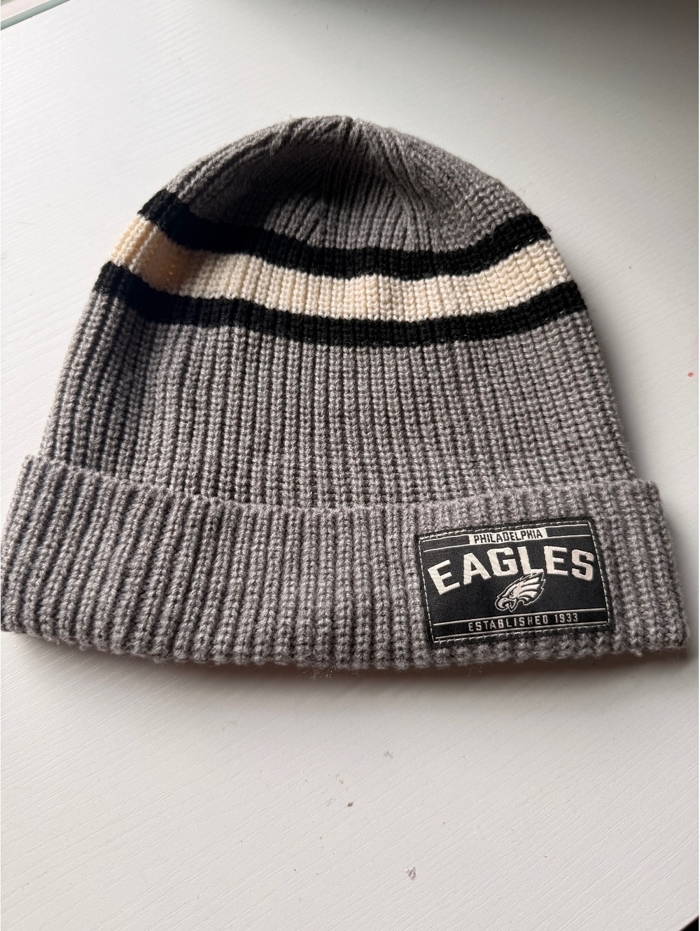 Philadelphia Eagles ’47 Brand Knit Beanie Gray Black NFL Hat